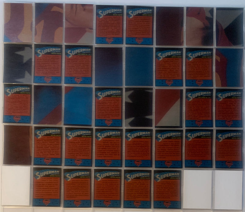 Superman Movie One Series 1 Vintage Base Card Set 77 Cards Topps 1978 #1 - #77   - TvMovieCards.com