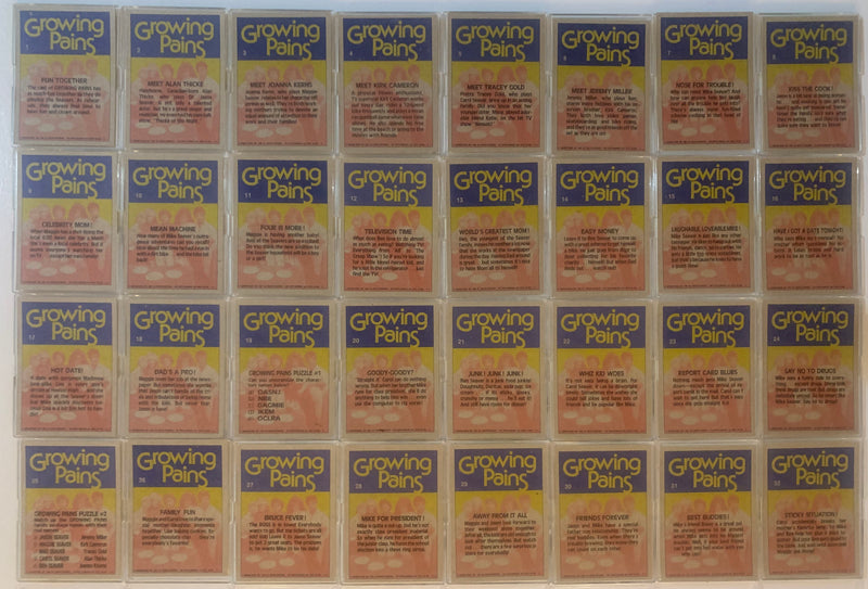 Growing Pains Vintage Base Card Set 66 Cards  Topps 1988   - TvMovieCards.com