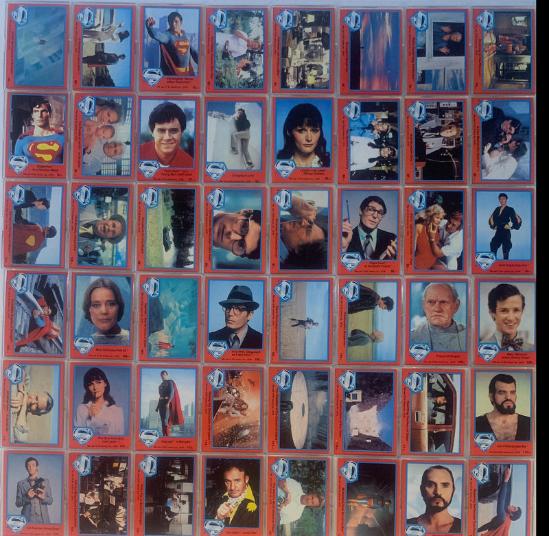 Superman Movie One Series 2 Red Base Card Set 88 Cards Topps 1978 #78 - #165 - TvMovieCards.com