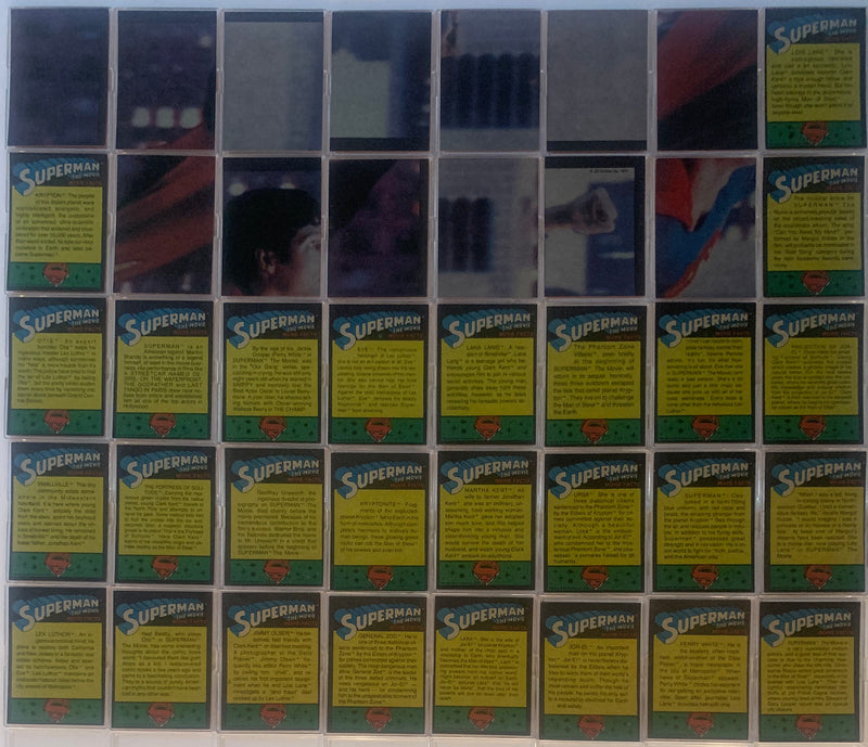 Superman Movie One Series 2 Red Base Card Set 88 Cards Topps 1978 #78 - #165 - TvMovieCards.com