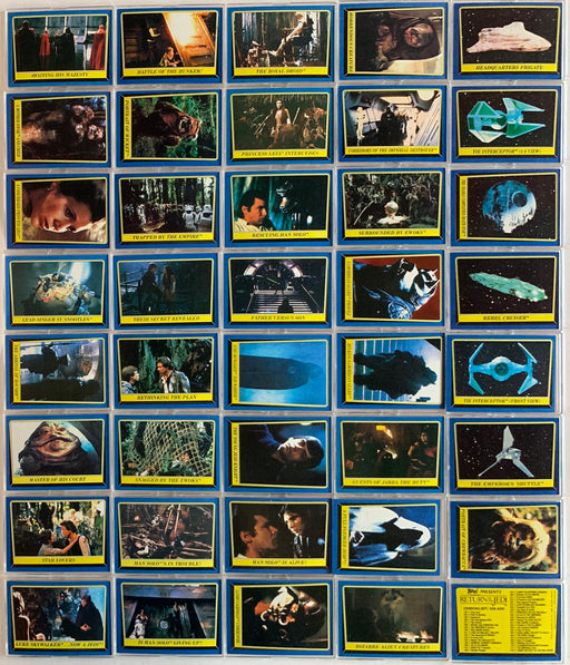 Star Wars Return of the Jedi Series 2 Vintage Card Set #133 thru #220 Topps 1983   - TvMovieCards.com