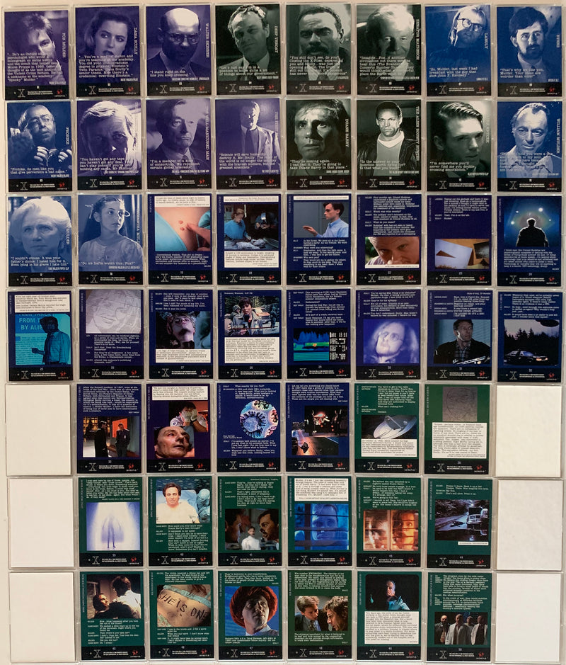 X-Files Contact Base Trading Card Set 90 Cards Intrepid 1997   - TvMovieCards.com