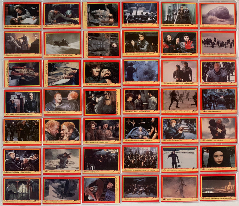 1984 Fleer Dune Movie Complete Base Set #1-132 NM Sci-Fi Cards - TvMovieCards.com