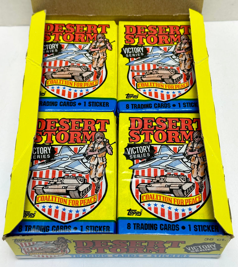 1991 Desert Storm 2nd Series Victory Trading Card Box 36 Packs Topps   - TvMovieCards.com