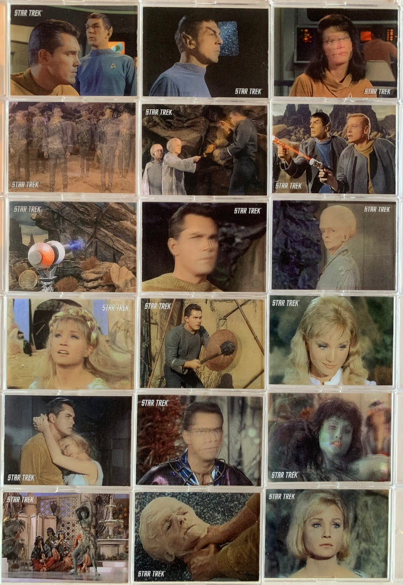 Star Trek TOS 40th Anniversary S3 Cage In Motion Chase Card Set 18 Lenticular L1 - TvMovieCards.com
