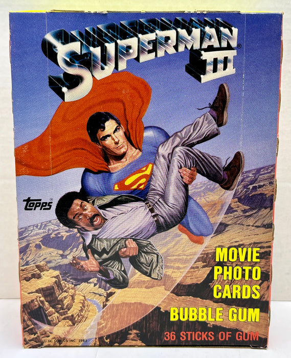 1983 Superman III Movie Vintage Trading Card Wax Box Full 36 Packs Topps   - TvMovieCards.com