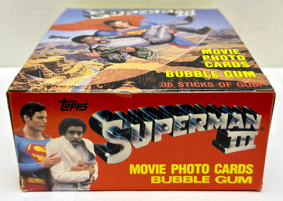 1983 Superman III Movie Vintage Trading Card Wax Box Full 36 Packs