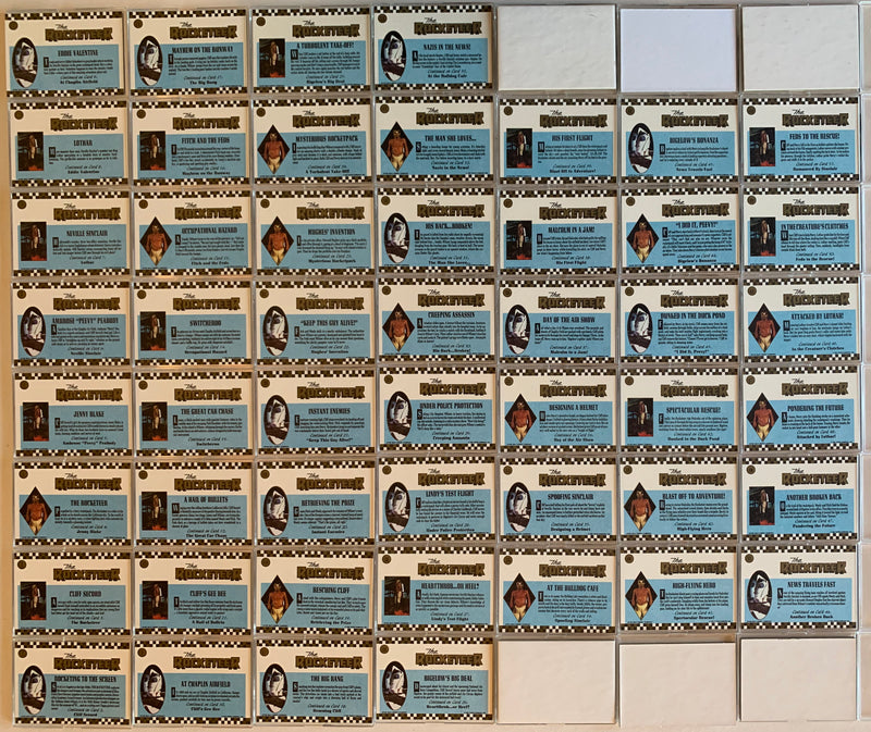 Rocketeer Movie Base Card Set 99 Cards / 11 Stickers Topps 1991   - TvMovieCards.com