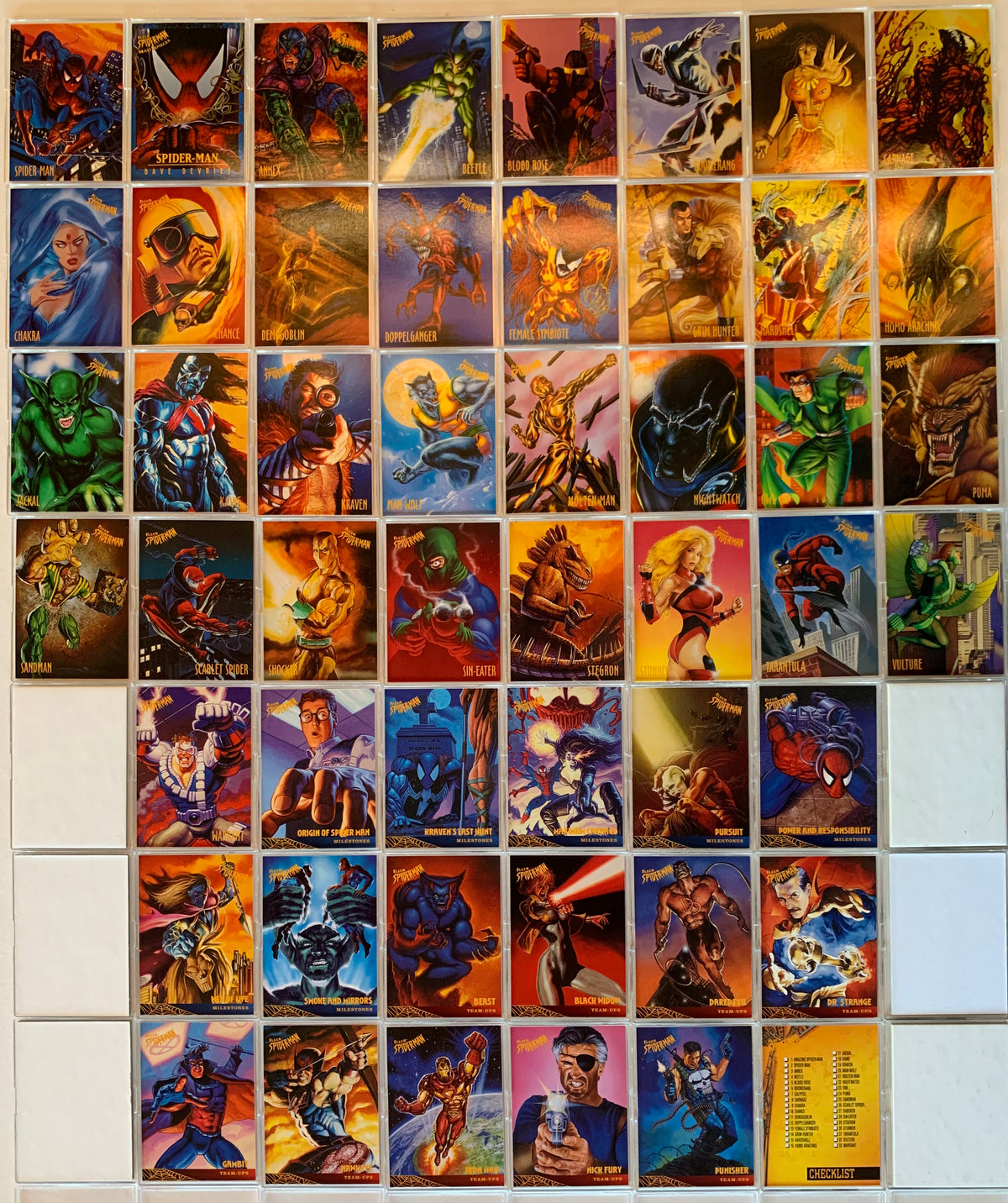 Fleer Spider-Man International Base Card Set 50 Cards 1997 Fleer / Sky —  TvMovieCards.com