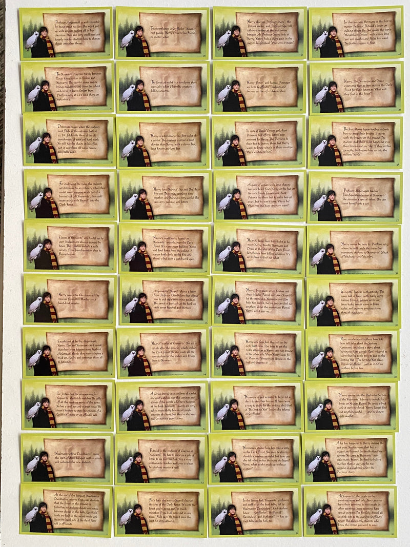 Harry Potter and the Sorcerer's Stone Widevision Base Card Set 81 Cards 2001   - TvMovieCards.com