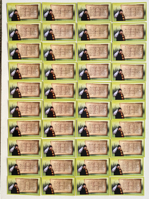 Harry Potter and the Sorcerer's Stone Widevision Base Card Set 81 Cards 2001   - TvMovieCards.com