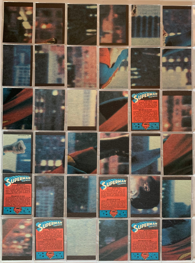 Superman Movie One Series 1 Vintage Base Card Set 132 Cards O-Pee-Chee 1978 1 -   - TvMovieCards.com