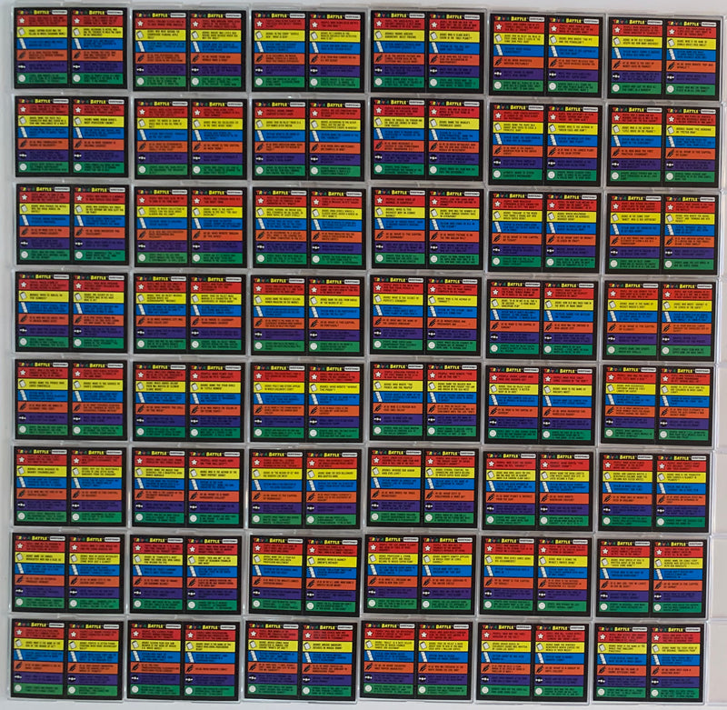 Trivia Battle Vintage Card Set 132 Cards and 11 Stickers 1984 Topps   - TvMovieCards.com