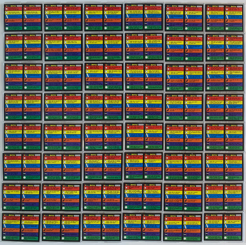 Trivia Battle Vintage Card Set 132 Cards and 11 Stickers 1984 Topps   - TvMovieCards.com