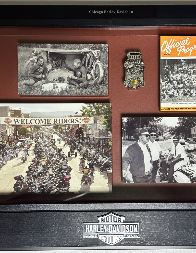 2011 Harley Davidson Freedom of the Open Road Archive Collection Shadowbox Displ - TvMovieCards.com
