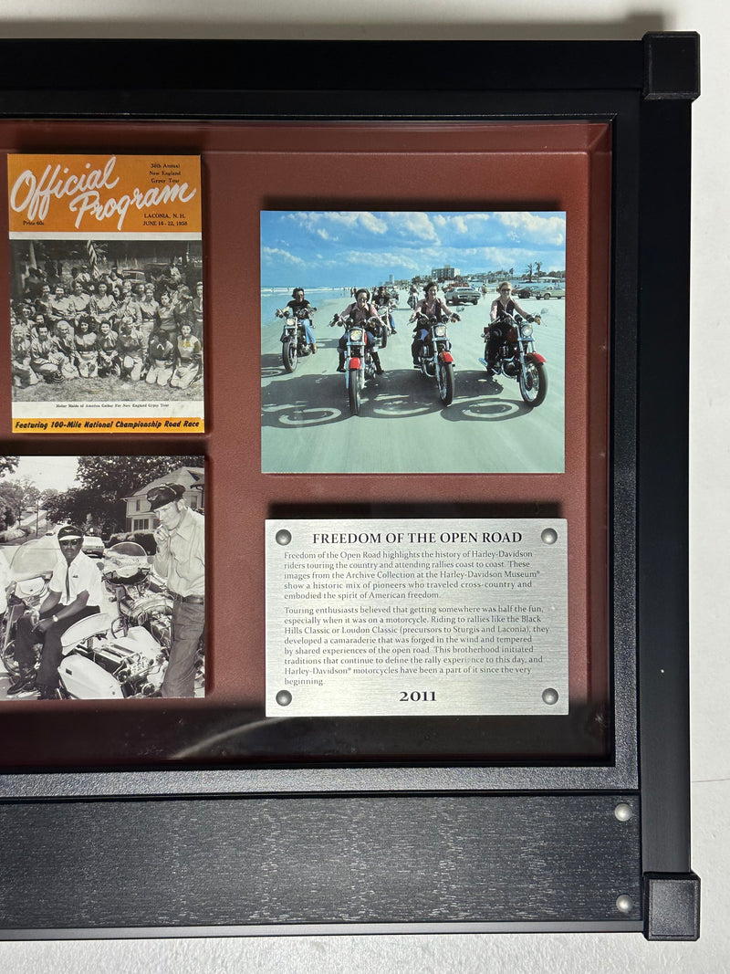 2011 Harley Davidson Freedom of the Open Road Archive Collection Shadowbox Displ - TvMovieCards.com