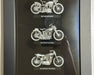 2009 Harley Davidson Motorcycle Racing Machines Pewter Shadowbox Display Set   - TvMovieCards.com