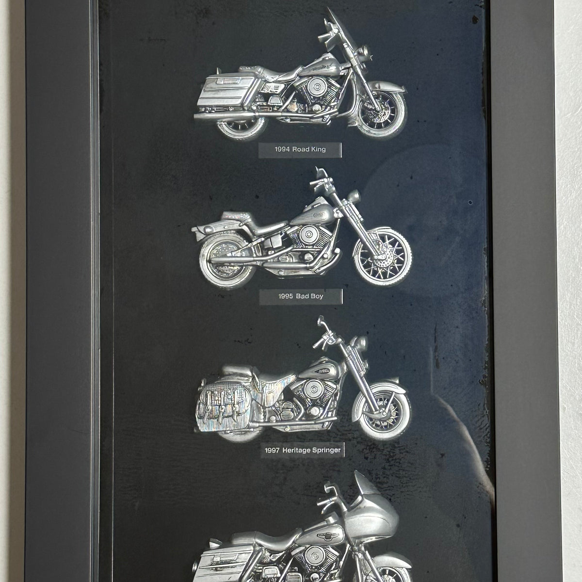 2008 Harley Davidson Motorcycles of the 1990s Pewter Shadowbox