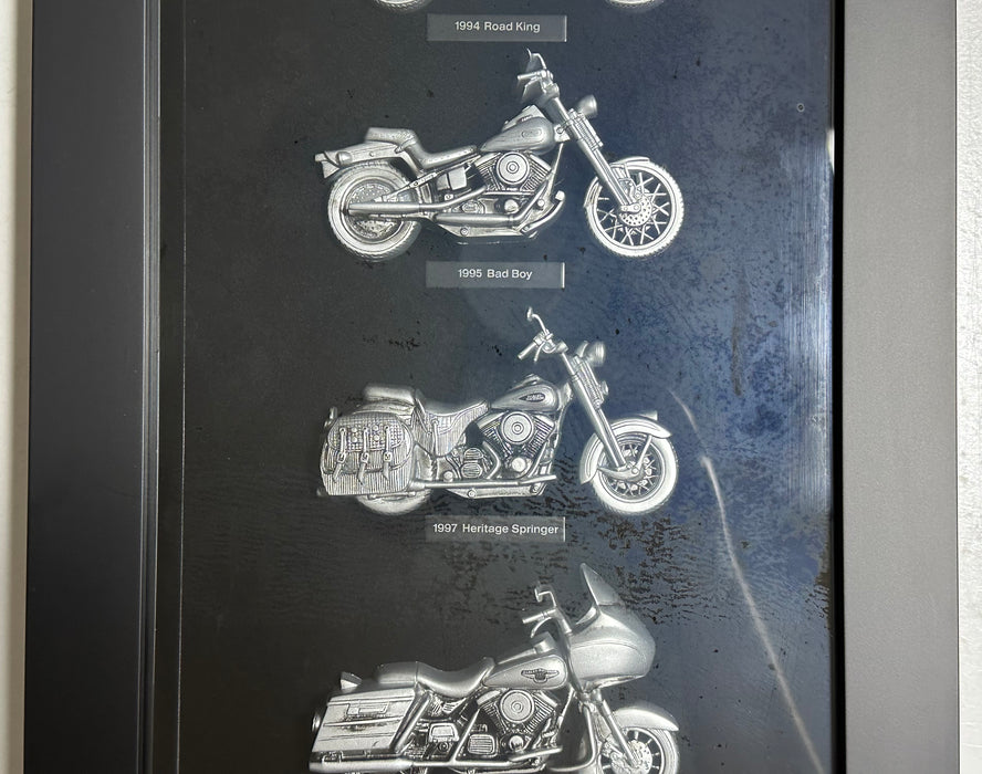 2008 Harley Davidson Motorcycles of the 1990s Pewter Shadowbox Display Set   - TvMovieCards.com