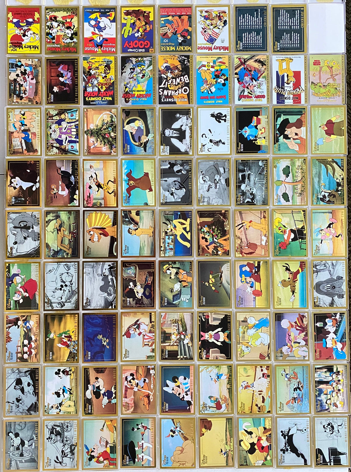 【輸入トレカ】ディズニー PREMIUM 1995【フルコンプ91種】 Disney Premium Base Trading Card Set 80 Cards Skybox 1995