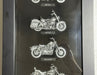 Harley Davidson Motorcycles of the 80, 90s & Racing Machines Pewter Display Set   - TvMovieCards.com