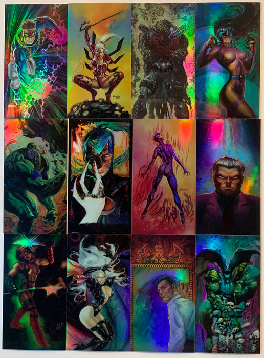 1994 WildC.A.T.s '94 Widevision Painted Holochrome Chase Card Set P1 - P12   - TvMovieCards.com