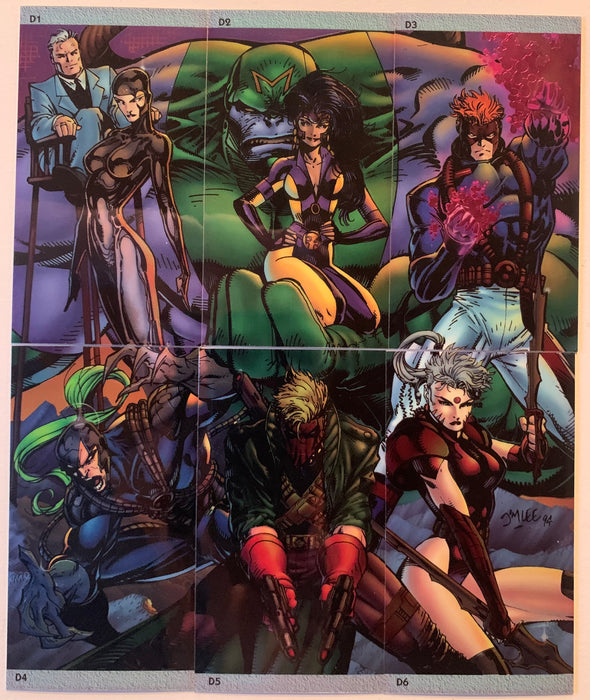 1994 WildC.A.T.s '94 Widevision Double Sided Chase Card Set D1 - D6   - TvMovieCards.com