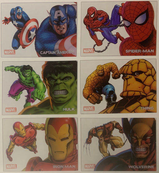 Marvel 70 Years of Marvel Comics Clearly Heroic Cels Chase Card Set 6 cards PC1   - TvMovieCards.com