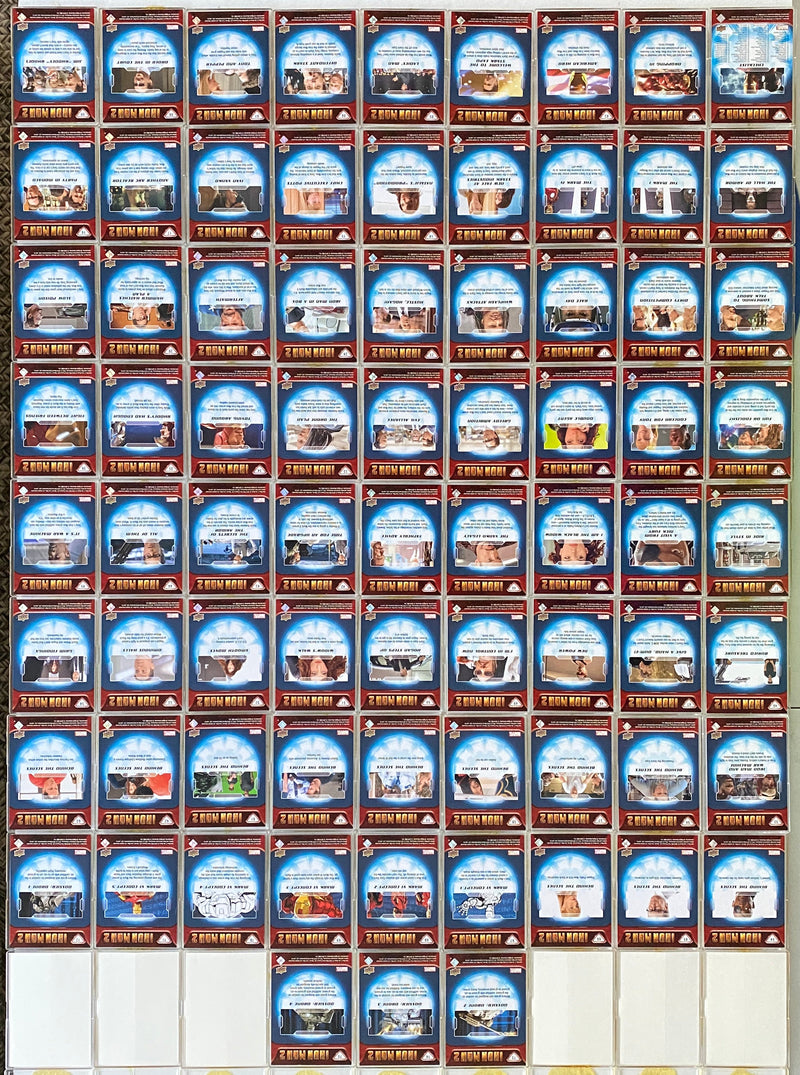 Iron Man Movie 2 Upper Deck Trading Base Card Set 75 Cards 2010   - TvMovieCards.com