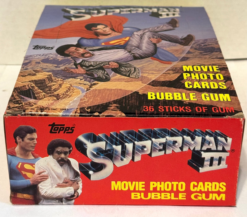 1983 Superman III Movie Vintage Trading Card Wax Box Full 36 Packs Topps - TvMovieCards.com