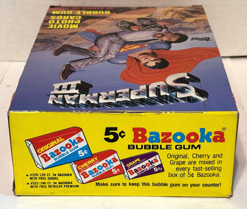 1983 Superman III Movie Vintage Trading Card Wax Box Full 36 Packs Topps - TvMovieCards.com