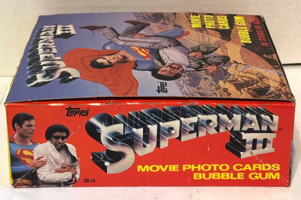 1983 Superman III Movie Vintage Trading Card Wax Box Full 36 Packs Topps - TvMovieCards.com