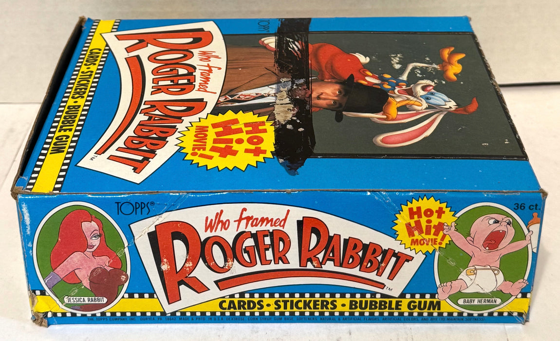 Roger Rabbit (Who Framed) Movie Vintage Bubble Gum Card Box 36 Packs Topps 1988 - TvMovieCards.com