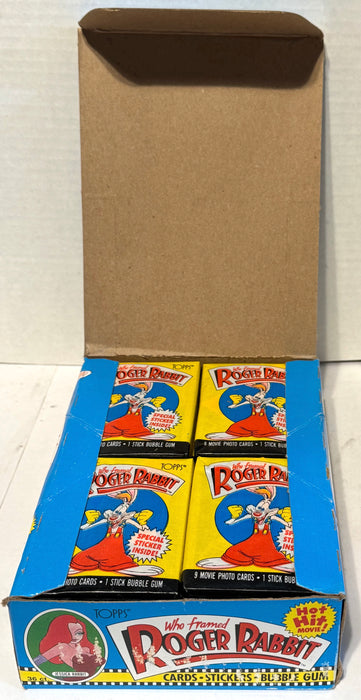 Roger Rabbit (Who Framed) Movie Vintage Bubble Gum Card Box 36 Packs Topps 1988 - TvMovieCards.com