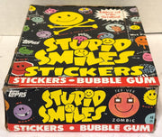 1989 Topps Stupid Smiles Stickers Full Sticker Card Box 48 Sealed Packs - TvMovieCards.com