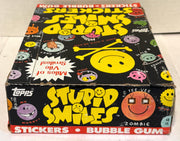1989 Topps Stupid Smiles Stickers Full Sticker Card Box 48 Sealed Packs - TvMovieCards.com