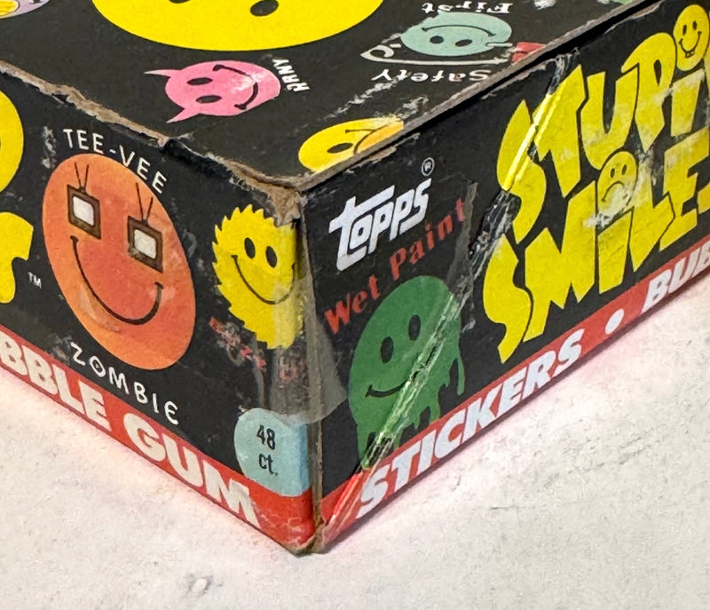 1989 Topps Stupid Smiles Stickers Full Sticker Card Box 48 Sealed Packs - TvMovieCards.com