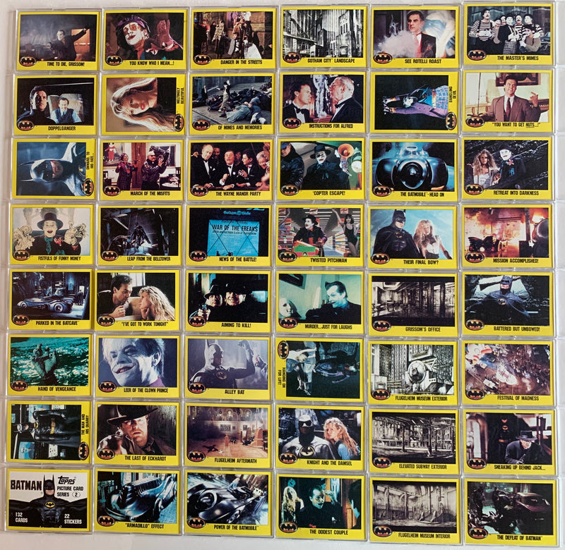 Batman Movie Series 2 Vintage Base Card Set 132 Cards 133-264 Topps 1989 - TvMovieCards.com