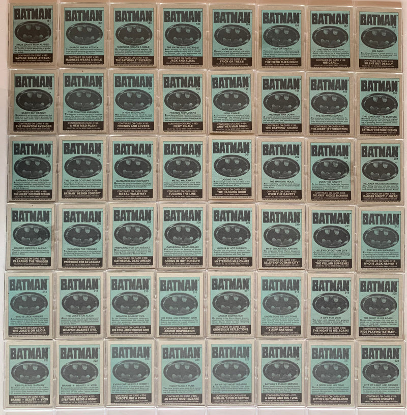 Batman Movie Series 2 Vintage Base Card Set 132 Cards 133-264 Topps 19 TvMovieCards.com Batman Movie Series 2 Vintage Base Card Set 132 Cards 133-264 Topps 19 TvMovieCards.com