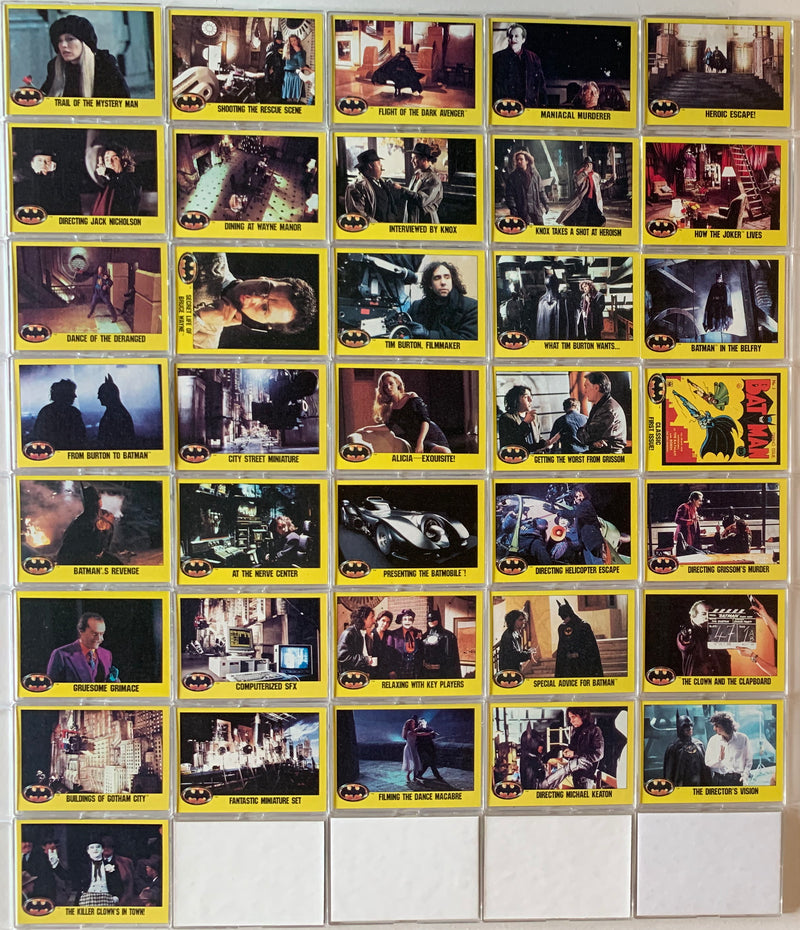 Batman Movie Series 2 Vintage Base Card Set 132 Cards 133-264 Topps 1989 - TvMovieCards.com