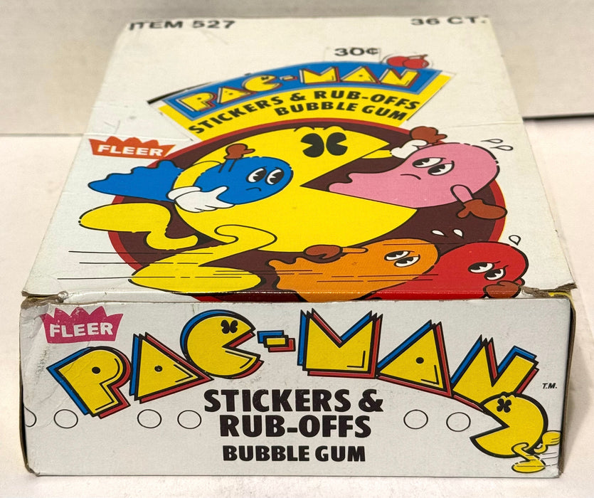 1980 Pac-Man Stickers FULL 36 Wax Pack Sticker Trading Card Box Fleer - TvMovieCards.com