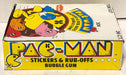 1980 Pac-Man Stickers FULL 36 Wax Pack Sticker Trading Card Box Fleer - TvMovieCards.com