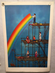 "Building a Rainbow" Tito Salomoni 1979 Art Print Poster 22 x 34   - TvMovieCards.com