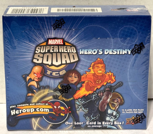 2012 Marvel Super Hero Squad Hero's Destiny TCG Booster Box Upper Deck Sealed - TvMovieCards.com