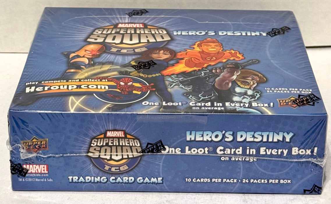 2012 Marvel Super Hero Squad Hero's Destiny TCG Booster Box Upper Deck Sealed - TvMovieCards.com