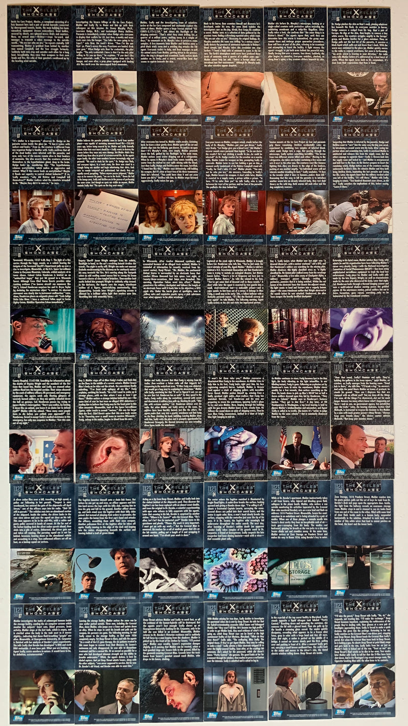 X-Files Showcase Widevision Base Trading Card Set 72 Cards Topps 1997   - TvMovieCards.com
