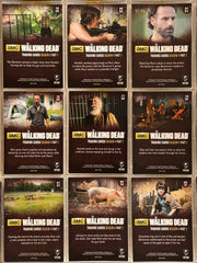 Walking Dead Season 4 Part 1 Silver Foil Parallel Complete Base Trading Card Set - TvMovieCards.com