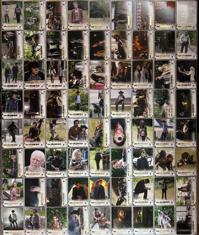 Walking Dead Season 4 Part 1 Gold Foil Parallel Complete Base Trading Card Set o - TvMovieCards.com