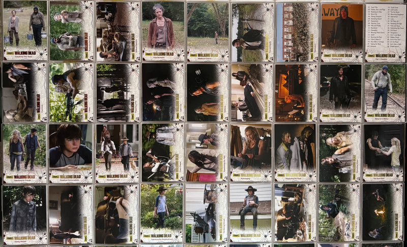 Walking Dead Season 4 Part 1 Gold Foil Parallel Complete Base Trading Card Set o - TvMovieCards.com