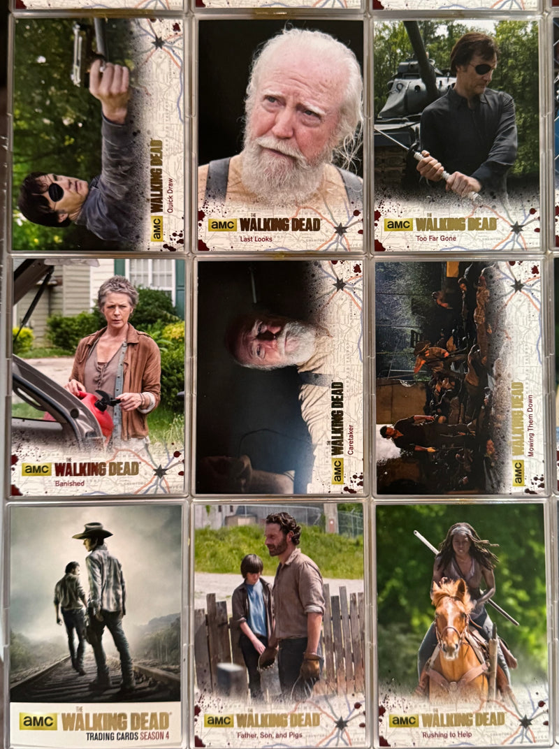 Walking Dead Season 4 Part 1 Gold Foil Parallel Complete Base Trading Card Set o - TvMovieCards.com
